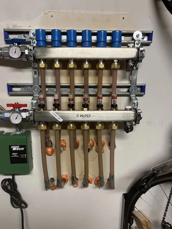 Plumber performing Gas Leak Detection at a residential property in Little Flock